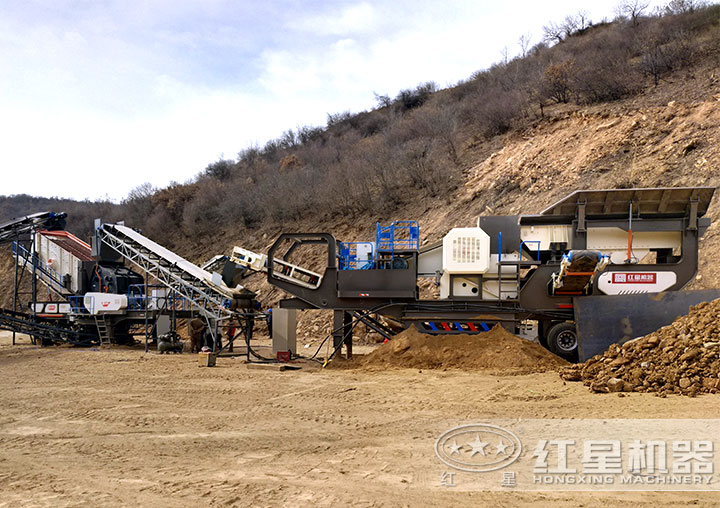 輪胎式車(chē)載流動(dòng)石子、粉碎機(jī)