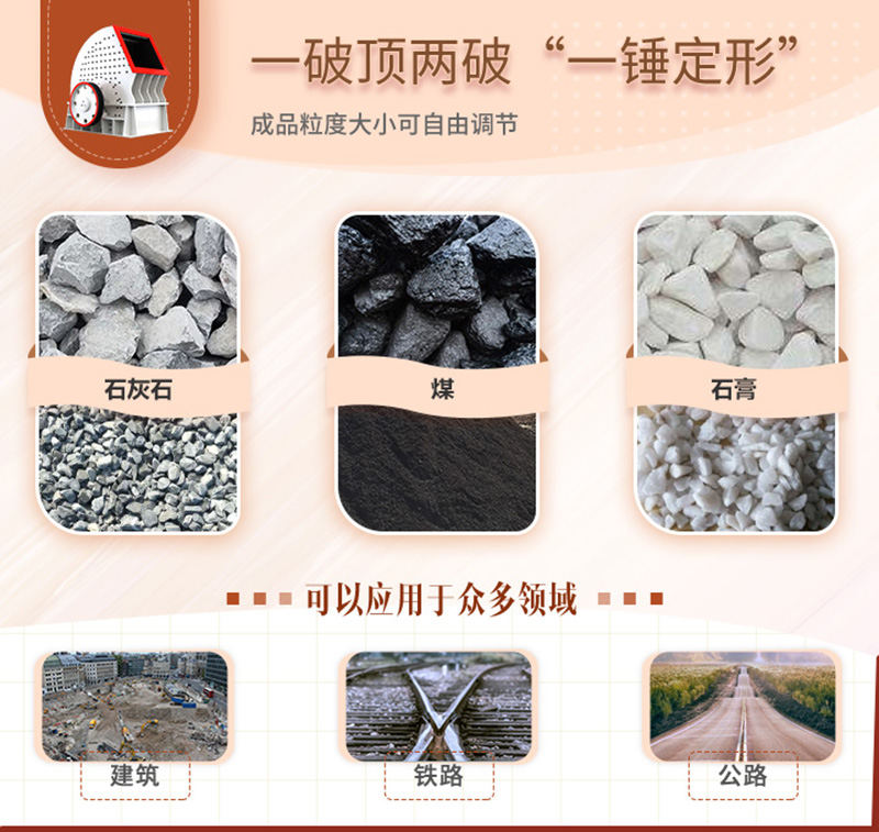 錘破一機(jī)兩用，可自成一條生產(chǎn)線