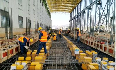 攀鋼高端鈦材制造基地建設(shè)全速跑