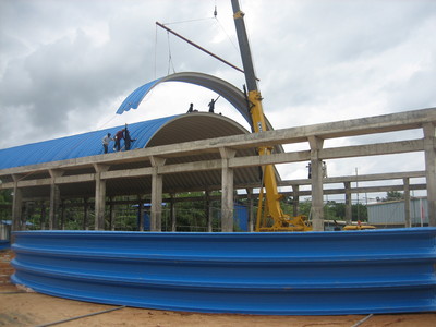 河北彩鋼拱形屋頂,無(wú)梁拱頂,鋼結(jié)構(gòu).